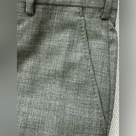34X30” Valentino Grigio Chiaro Straight Leg Wool